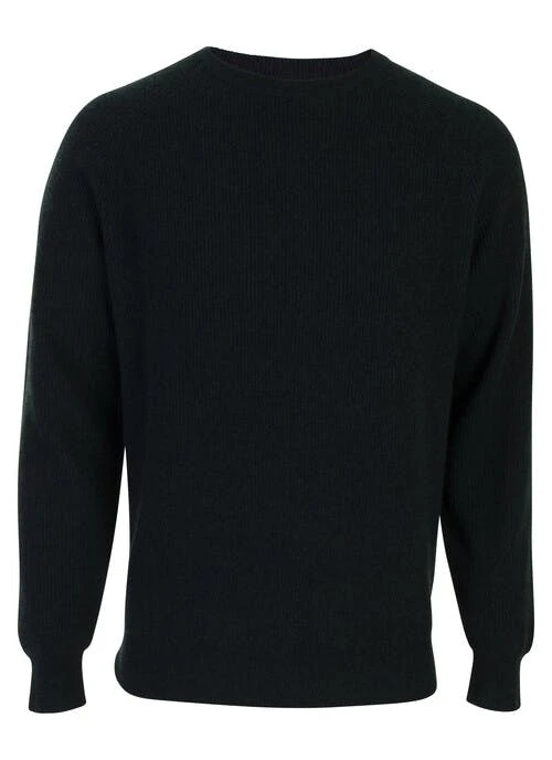 Green Cashmere Crew Neck Jumper 2 Green Cashmere Crew Neck Jumper - Image 2