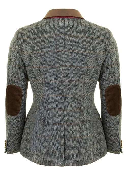 Light Blue Ladies HARRIS TWEED Jacket 3 Light Blue Ladies HARRIS TWEED Jacket - Image 3