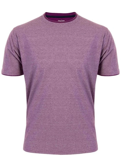 Mauve Crew Neck T Shirt 2 Mauve Crew Neck T Shirt - Image 2