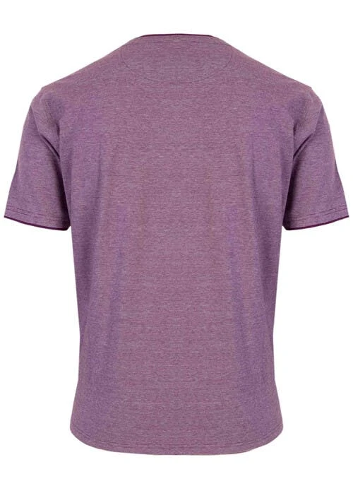 Mauve Crew Neck T Shirt 3 Mauve Crew Neck T Shirt - Image 3