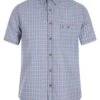 Blue Seersucker Check Shirt