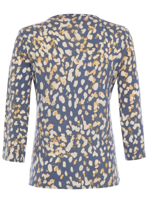 Denim Animal Print Top 3 Denim Animal Print Top - Image 3