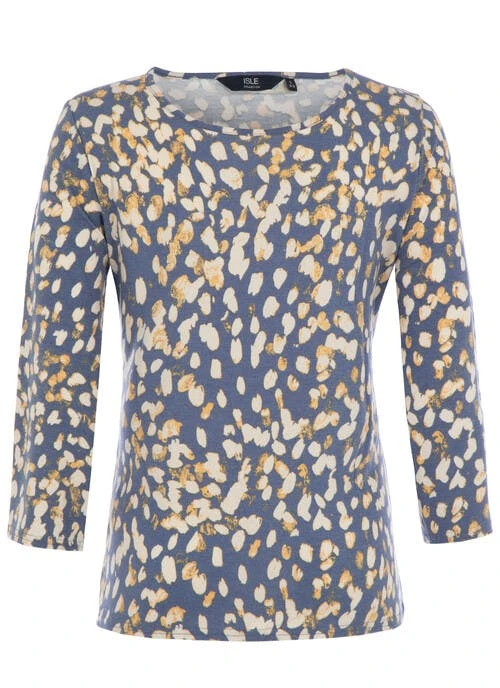 Denim Animal Print Top 2 Denim Animal Print Top - Image 2