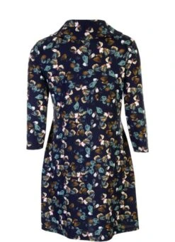 Navy Falling Leaf Dress -Outlet The Wardrobe Edit Store 26325pvs 408f137570c671e