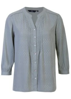 Green Jacquard Blouse