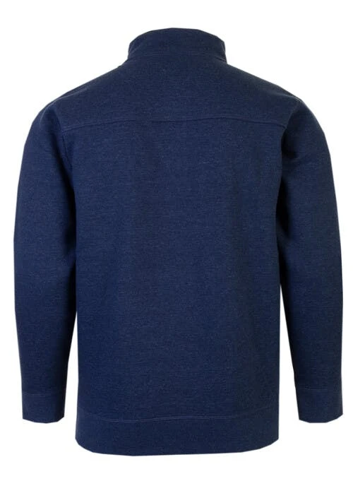 Navy Zip Neck Sweatshirt 2 Navy Zip Neck Sweatshirt - Image 2