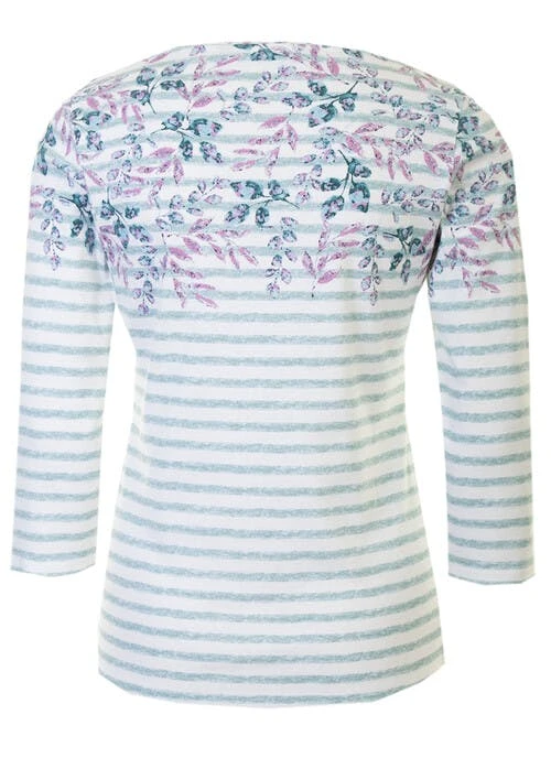 Floral Stripe Top 2 Floral Stripe Top - Image 2