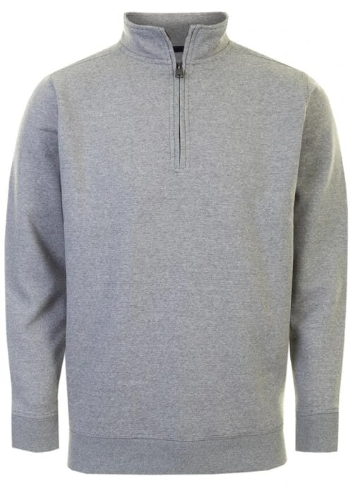Grey Zip Neck Sweatshirt 1 Grey Zip Neck Sweatshirt