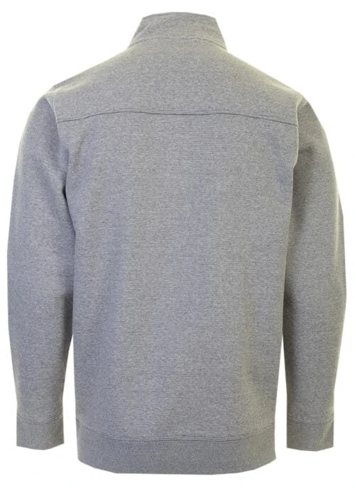 Grey Zip Neck Sweatshirt 2 Grey Zip Neck Sweatshirt - Image 2