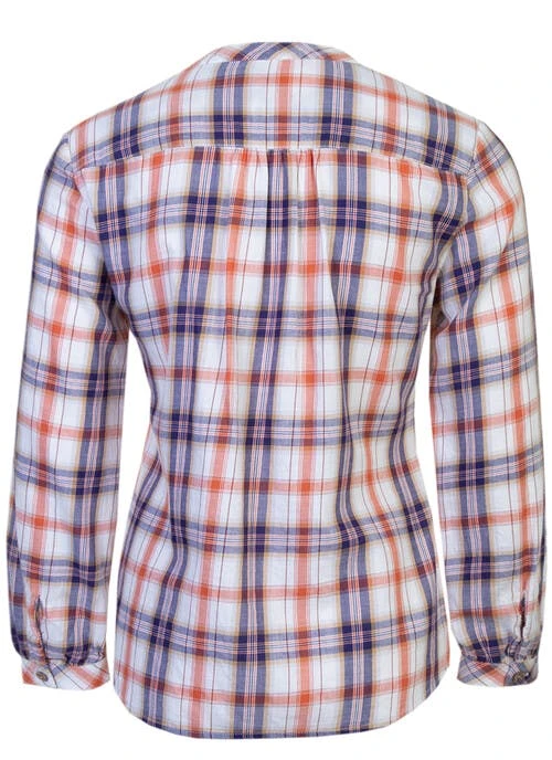 Orange Check Blouse 3 Orange Check Blouse - Image 3