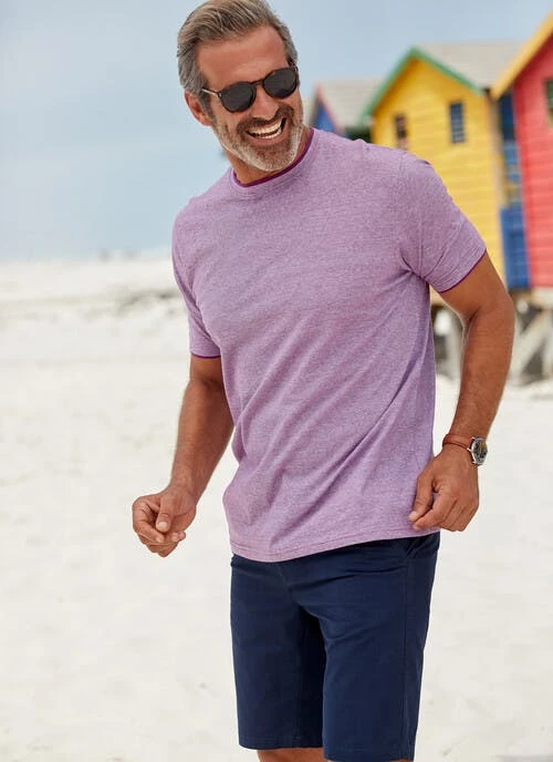 Mauve Crew Neck T Shirt 1 Mauve Crew Neck T Shirt