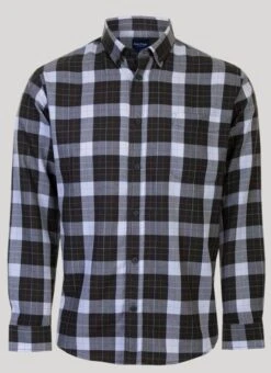 Khaki Herringbone Check Shirt