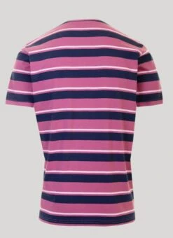 Berry Crew Neck Stripe T Shirt -Outlet The Wardrobe Edit Store 31528pvs 649462c4a8bae9d