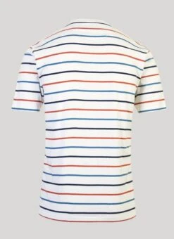 Ivory Crew Neck Stripe T-Shirt -Outlet The Wardrobe Edit Store 31832pvs 639cf81529c6c46