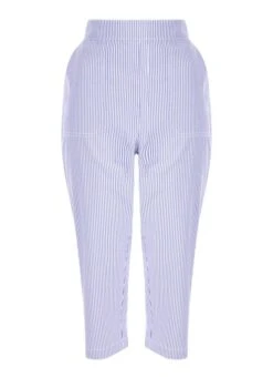 White Striped Trousers