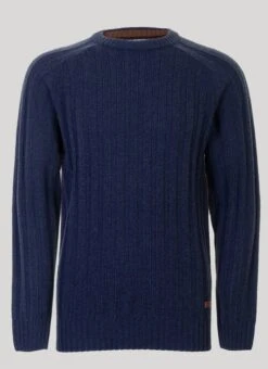 Crew Neck Ribbed Jumper