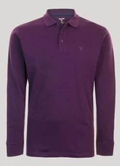 Purple Polo Neck Top