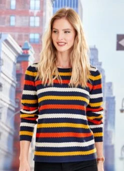 Textured Stripe Jumper