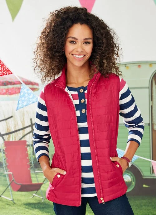 Pink Padded Gilet 1 Pink Padded Gilet