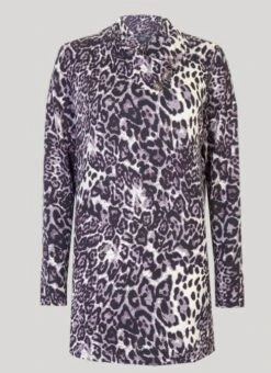 Neutral Animal Print Top