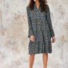 Blue Animal Print Dress