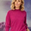 Pink Turtle Neck Jumper