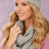 Grey Knitted Snood