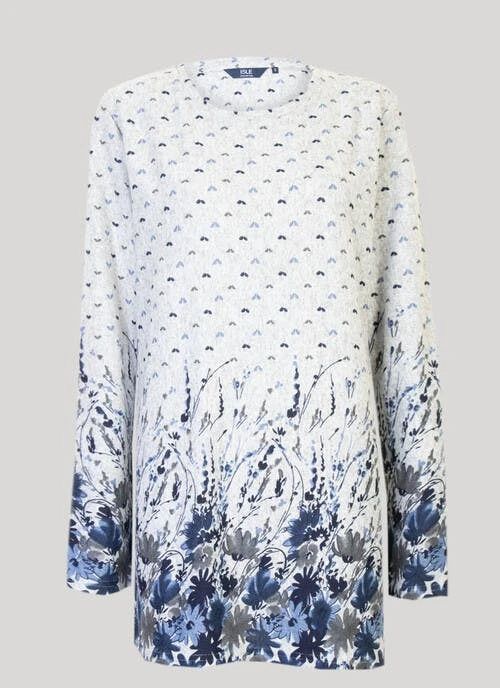 Grey Print Tunic 1 Grey Print Tunic