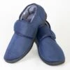 Navy Touch Fasten Slipper