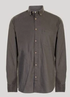 Dark Khaki Shirt LS WH CTN Twil