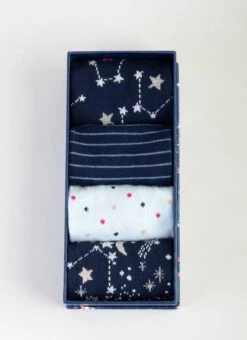 Navy Star 4 Pack Gift Box Socks 8 Navy Star 4 Pack Gift Box Socks -Outlet The Wardrobe Edit Store 36632pvs 59a220aaada6c71