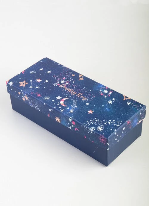 Navy Star 4 Pack Gift Box Socks 6 Navy Star 4 Pack Gift Box Socks - Image 6