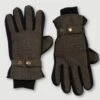 Brown Herringbone Gloves