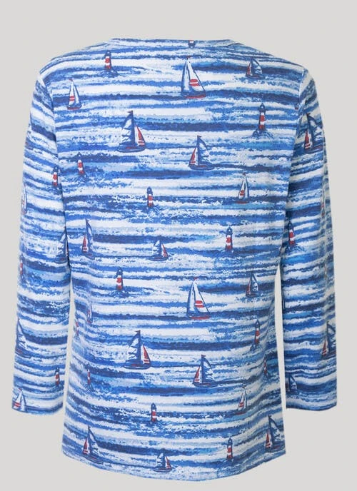 Blue V Neck Top 2 Blue V Neck Top - Image 2