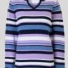 Purple Stripe Cotton Jumper