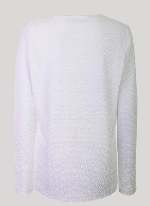 White Boat Neck Top 2 White Boat Neck Top - Image 2