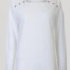 White Boat Neck Top