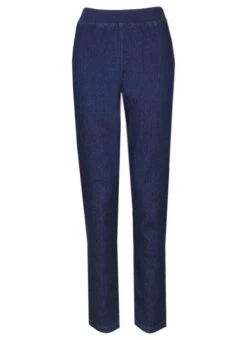 Navy Cropped Denim Jegging Inside Leg 21"