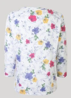 Floral Print Top -Outlet The Wardrobe Edit Store 38152pvs 4753c5a6609c72f