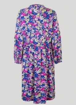 Blue Printed Dress -Outlet The Wardrobe Edit Store 38222pvs a0f7edcff056d50