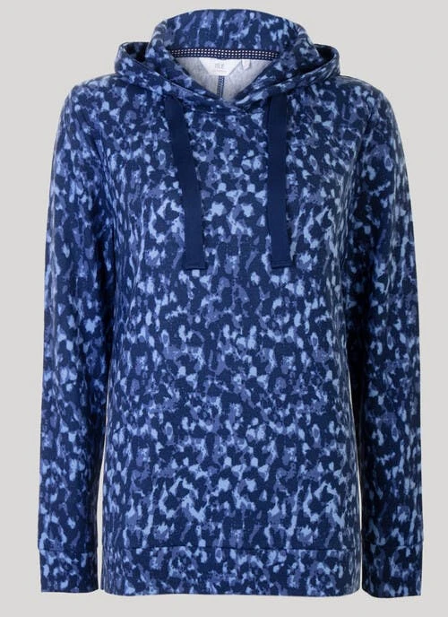 Blue Printed Hoodie 2 Blue Printed Hoodie - Image 2