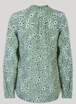 Sage Printed Blouse -Outlet The Wardrobe Edit Store 38421pvs 72250d34bef7b7a