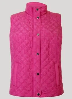 Pink Quilted Gilet
