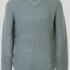 V Neck Fishermans Rib Jumper