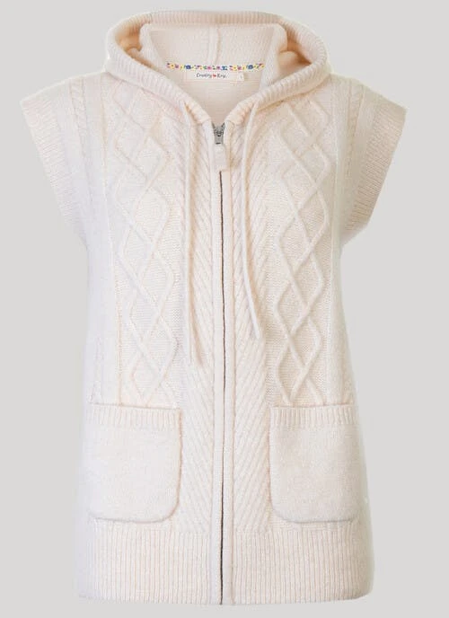 Cream Cable Gilet 2 Cream Cable Gilet - Image 2