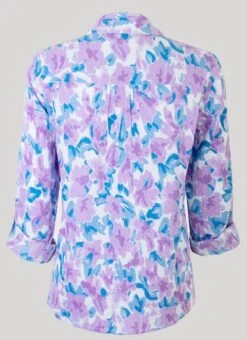 Lilac Printed Blouse -Outlet The Wardrobe Edit Store 39255pvs 4b2a8e1faf486c0