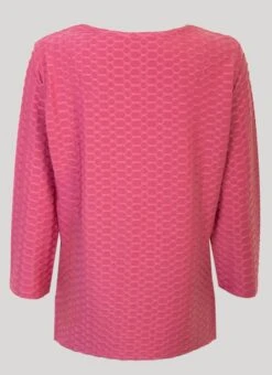 Pink Jacquard Top -Outlet The Wardrobe Edit Store 39442pvs fd3347d4e7350e8