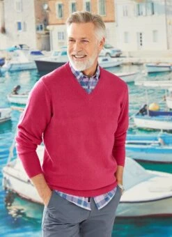 V Neck Lambswool Jumper