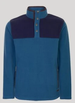 Popper Neck Fleece Top
