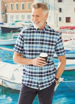 Short Sleeve Oxford Check Shirt